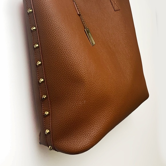 Genuine Leather Caramel Tote - Picture 2 of 5